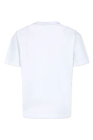 white cotton tshirt BALMAIN PARIS KIDS | BV8R41Z0057100OR